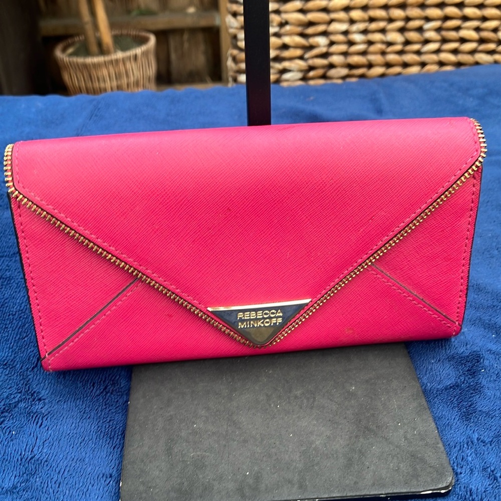 Rebecca Minkoff Hot Pink Envelope Wallet